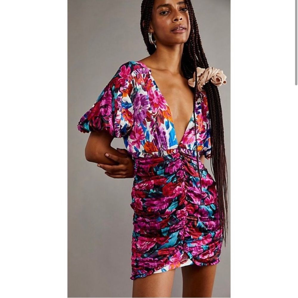 NWT For Love & Lemons Cassandra Mini Dress